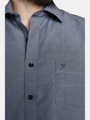 Jan Vanderstorm Comfort fit Button Up Shirt 'Evin' in Blue