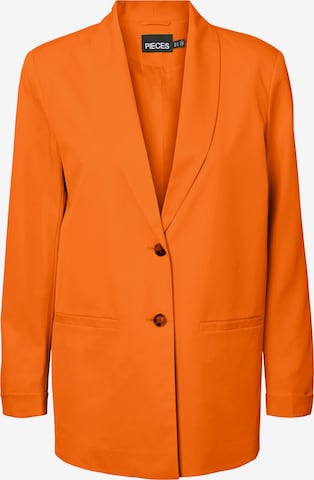 Blazer PIECES en orange : devant