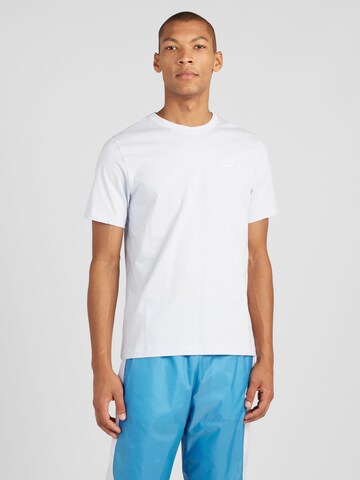 Nike Sportswear Regular fit Μπλουζάκι 'CLUB' σε μπλε: μπροστά