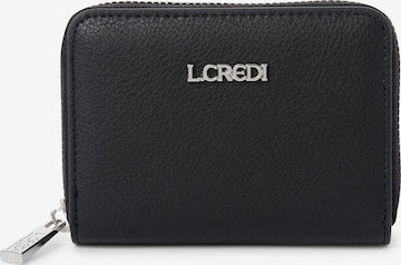L.CREDI Wallet 'Filippa' in Black: front