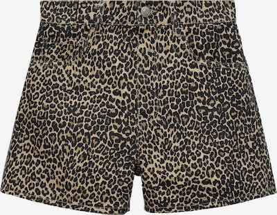 MANGO Shorts in braun / cappuccino / schwarz, Produktansicht