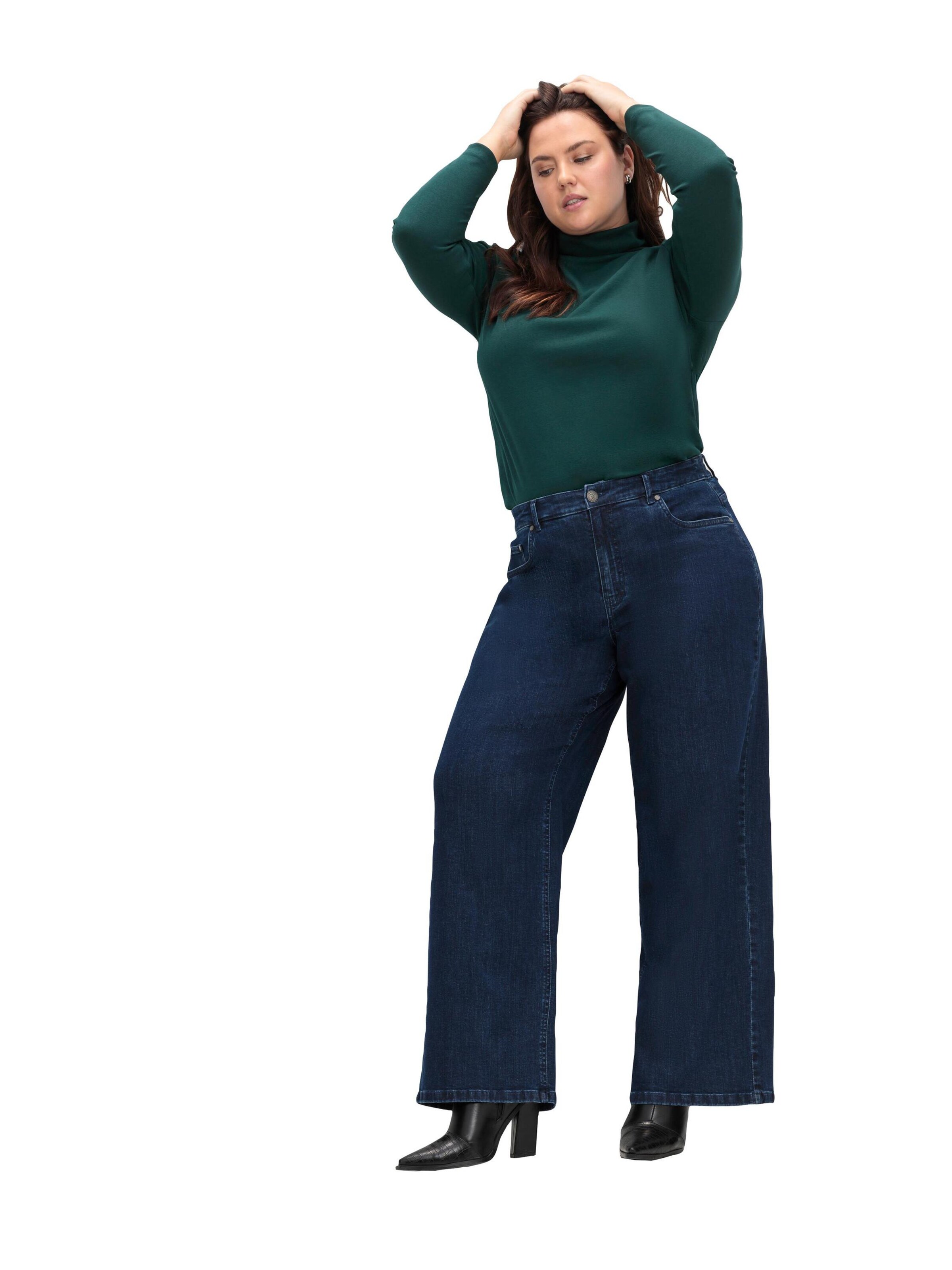 SHEEGO Loosefit Jeans in Blau