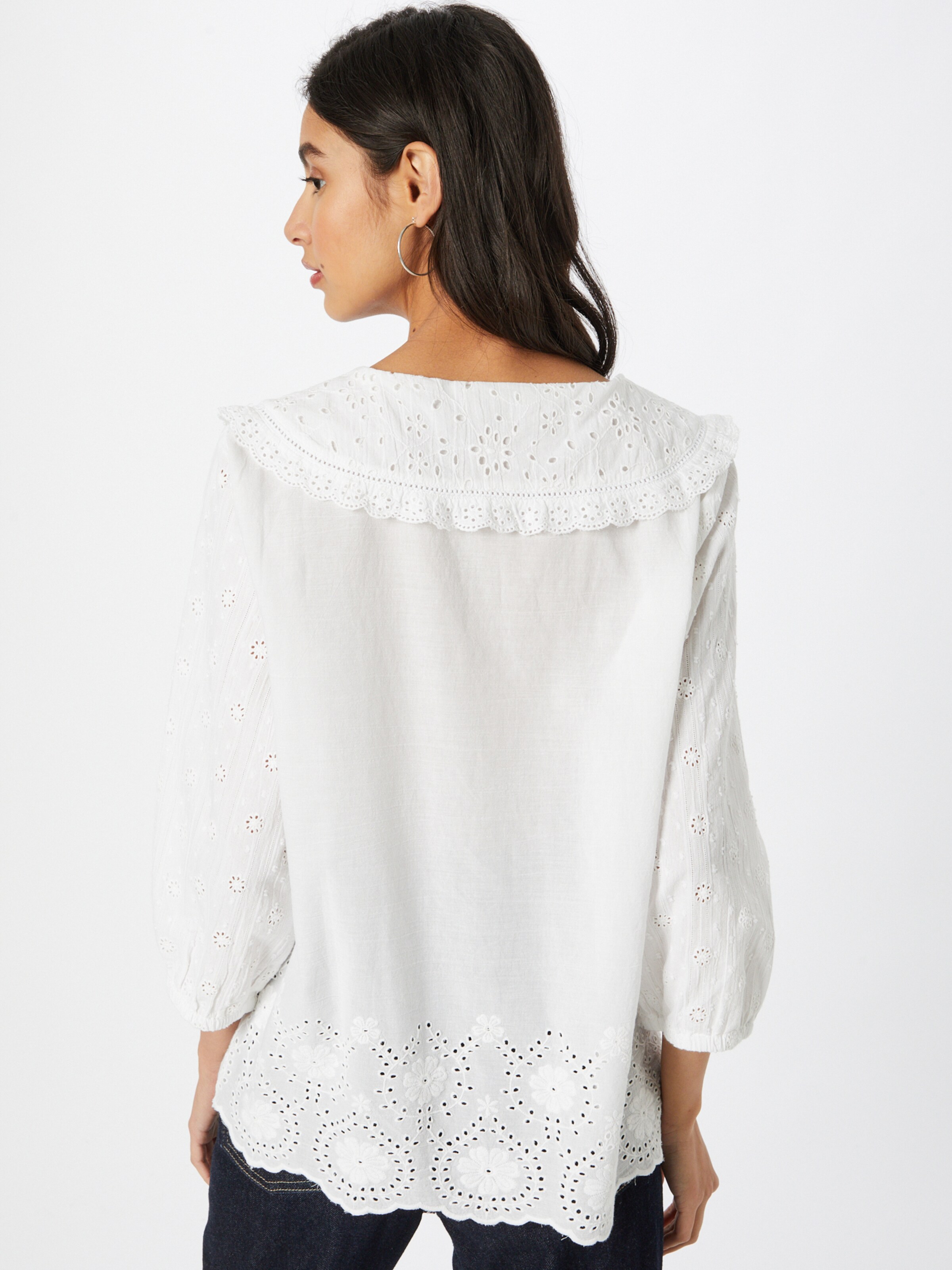 Frauen Große Größen Cream Bluse 'Bella' in Weiß - OF98196 Frauen Große Größen Cream Bluse 'Bella' in Weiß - OF98196