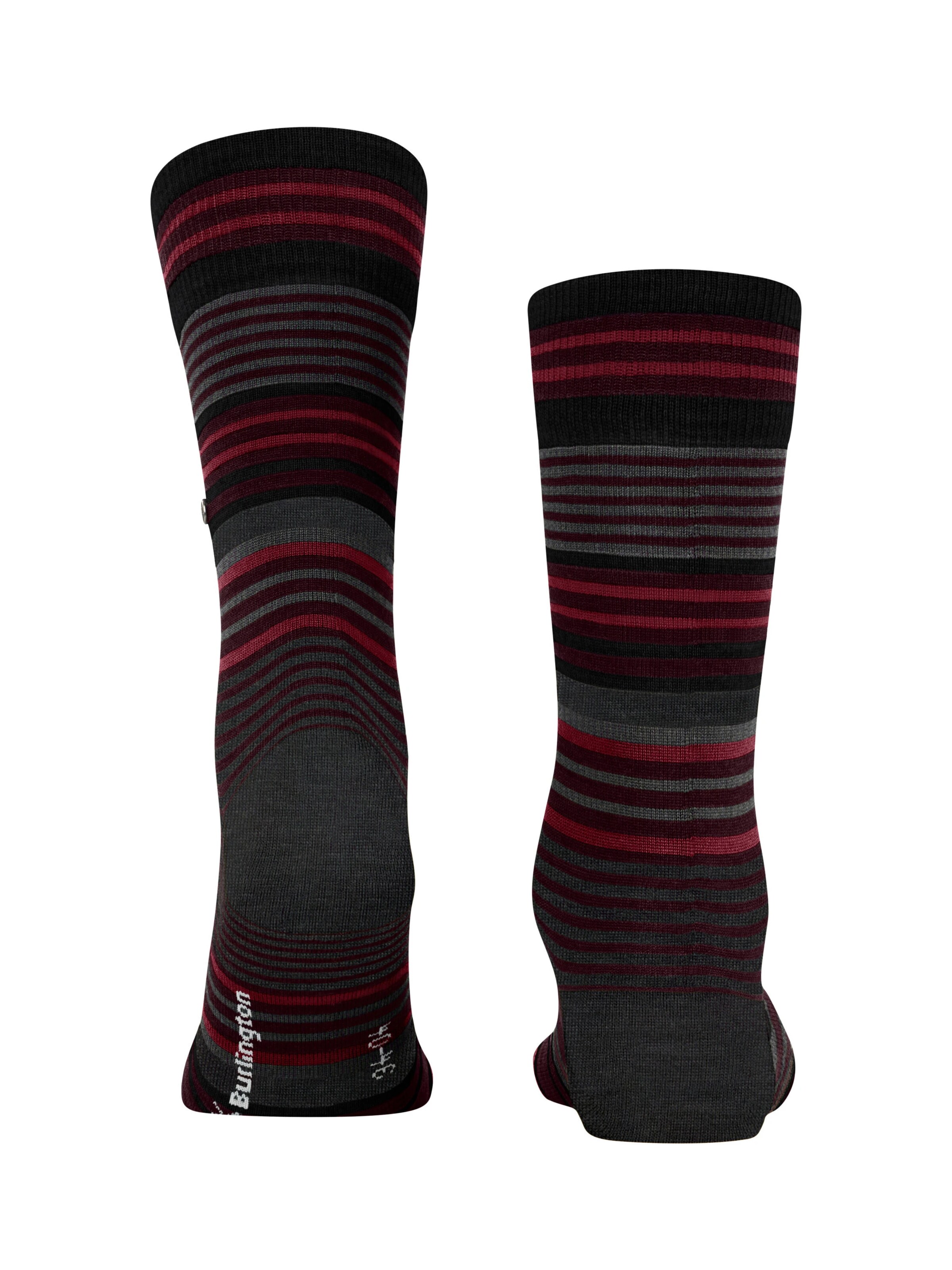 BURLINGTON Socks 'Stripe' in Red