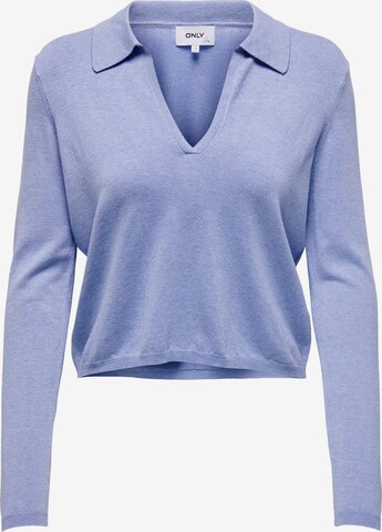 Pull-over 'HANNAH' ONLY en bleu : devant