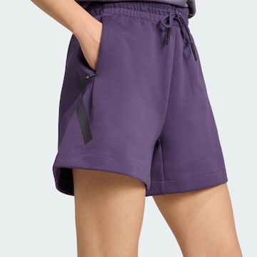 ADIDAS SPORTSWEAR Loosefit Sportshorts 'Z.N.E.' in Lila