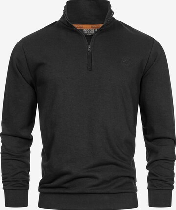 INDICODE JEANS Sweatshirt 'Brandt' in Black: front