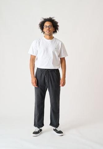 Cleptomanicx Regular Pants 'Steezy Linen' in Grey