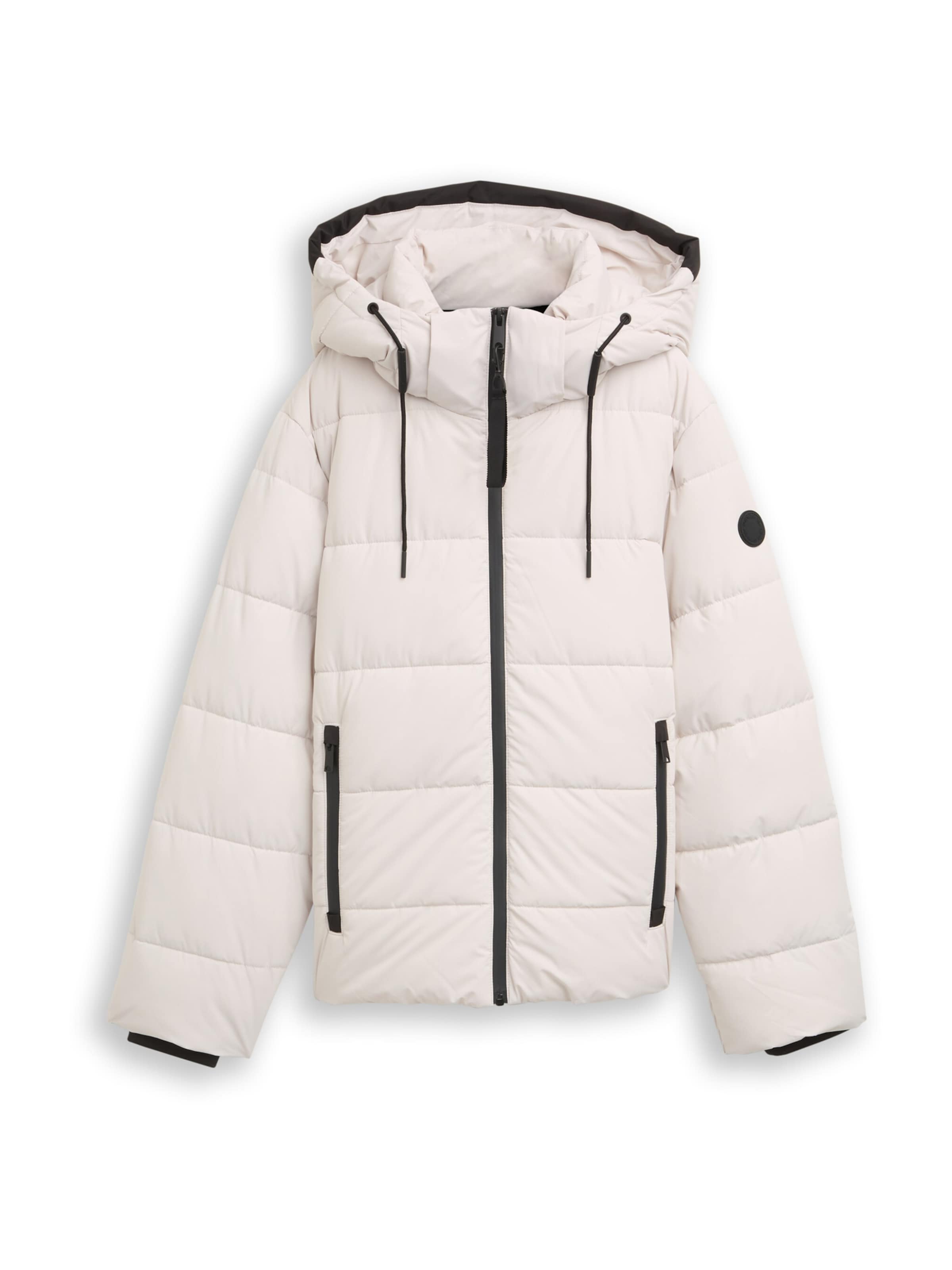 TOM TAILOR Χειμερινό μπουφάν σε λευκό: μπροστά