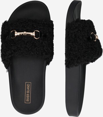 River Island Mules 'Borg' in Black