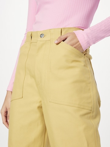 Loosefit Pantalon MADS NORGAARD COPENHAGEN en beige