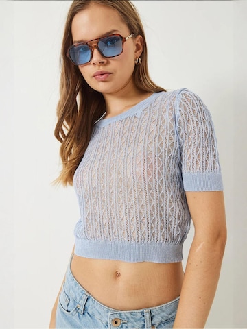 Bianco LucciTop 'Crop Top' - plava boja