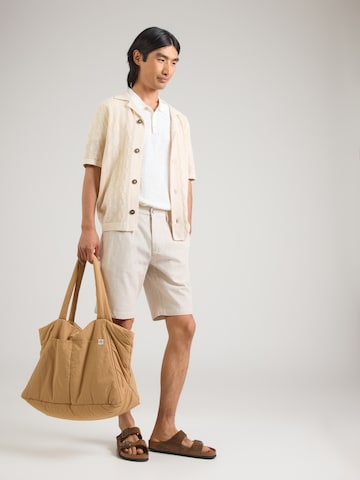 Bruun & Stengade Regular Chinohousut 'Darion' värissä beige