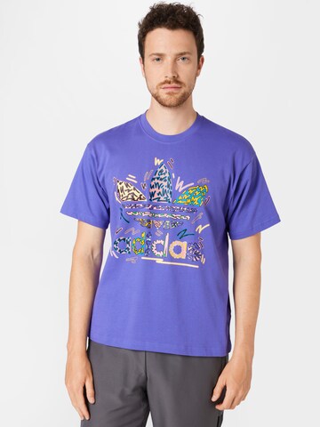 ADIDAS ORIGINALS Shirt in Purple: front