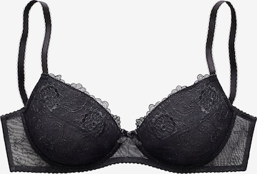 NUANCE Push-up Bra in Black: front