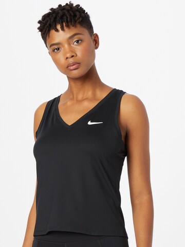 NIKE - Top deportivo 'Victory' en negro: frente