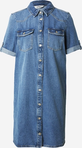 Robe-chemise 'ONLLisa' ONLY en bleu : devant