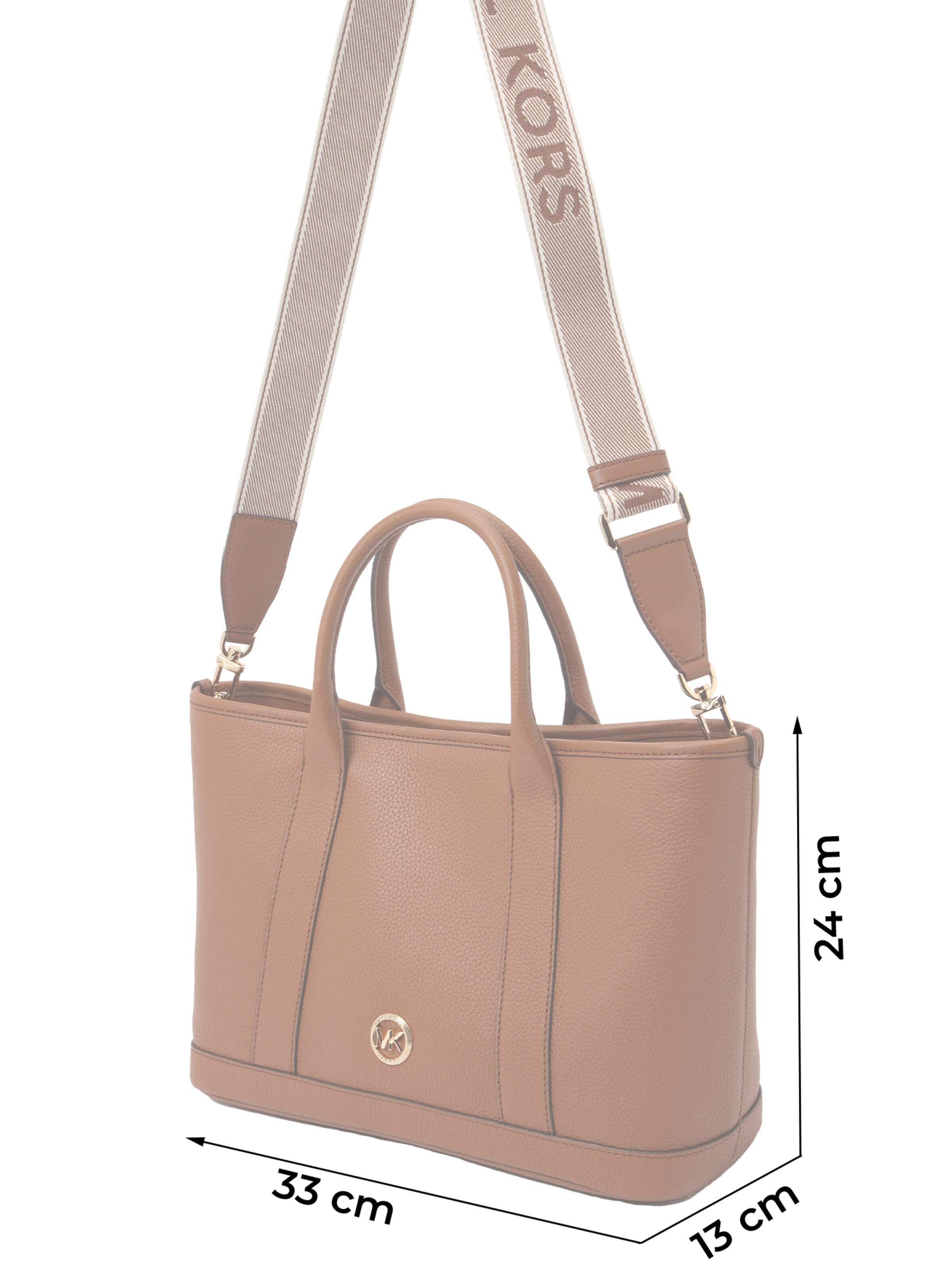 MICHAEL Michael Kors Ročna torbica 'LUISA' | rjava barva