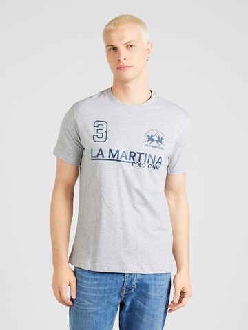 La Martina - Camiseta en gris: frente