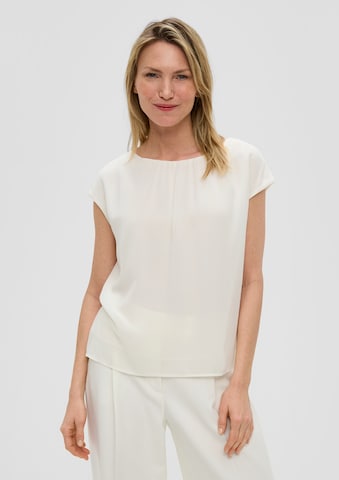 s.Oliver BLACK LABEL Blouse in Beige: voorkant