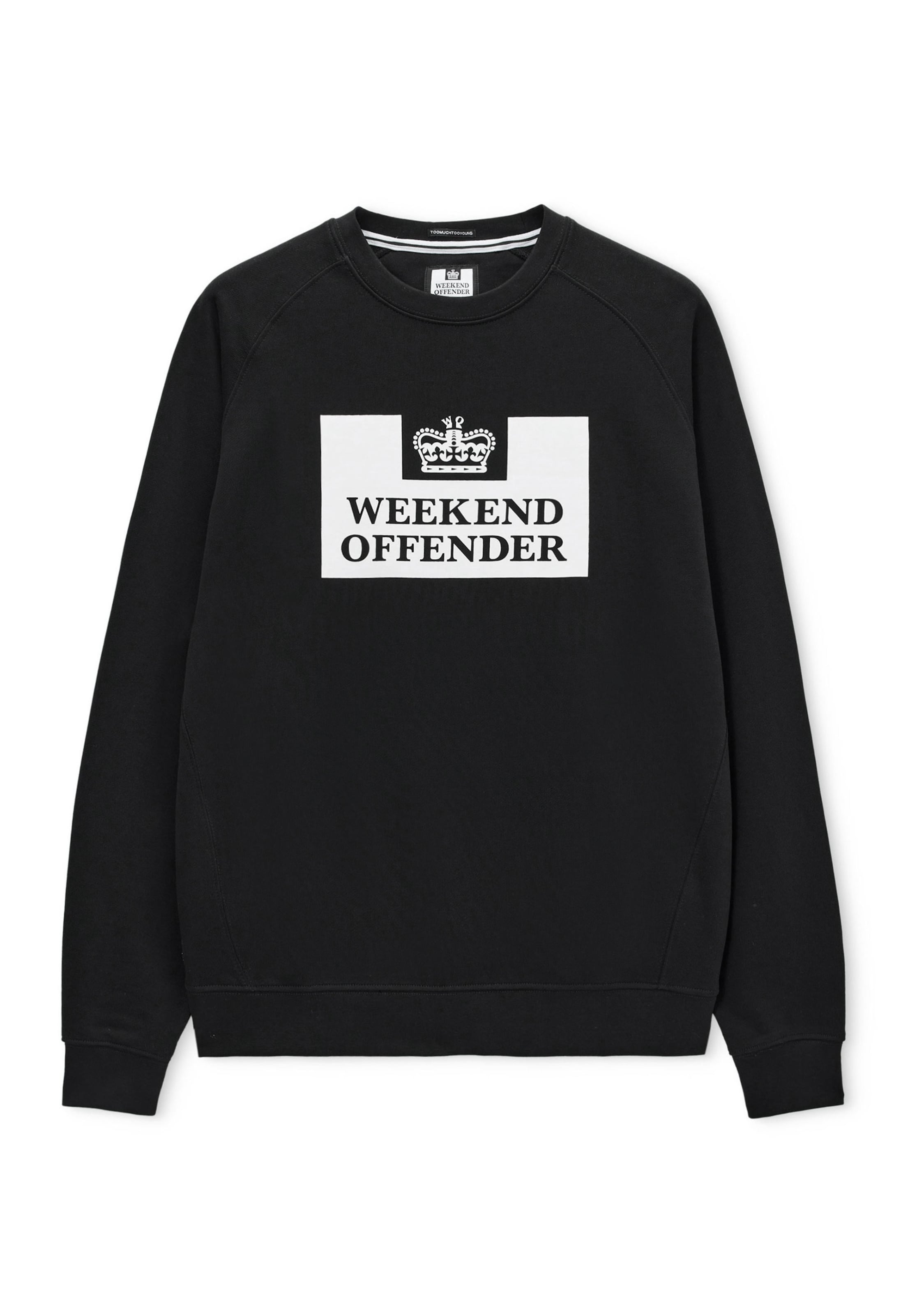 Weekend Offender Sweatshirt 'Penitentiary' in Black: front