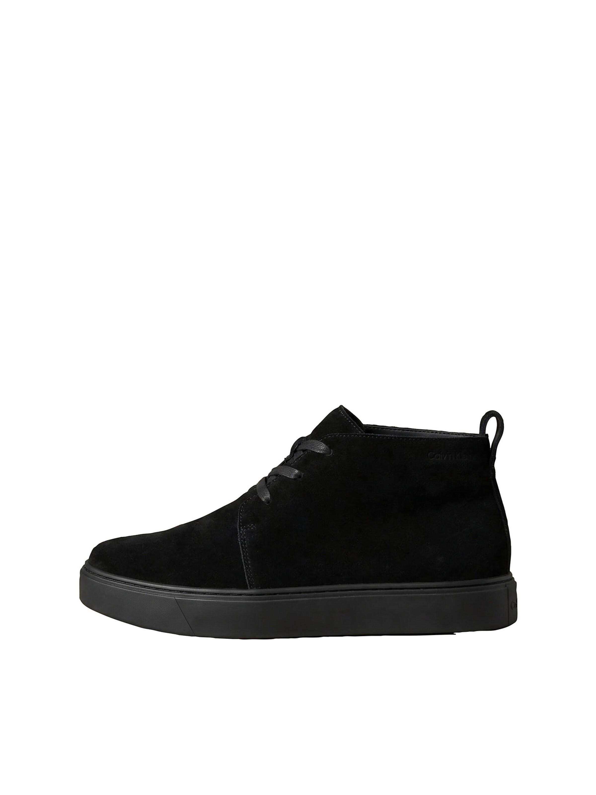 Calvin Klein Lace-Up Boots in Black: front