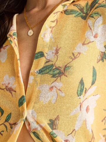 Chemisier Bianco Lucci en jaune