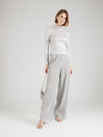 PIECES Shirt 'PCRocky' in Silver