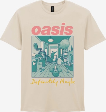 T-Shirt 'Oasis Definitely Maybe Album T-Shirt' Oasis en blanc : devant