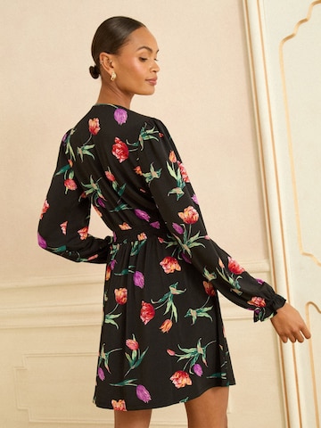 Robe love & roses en noir