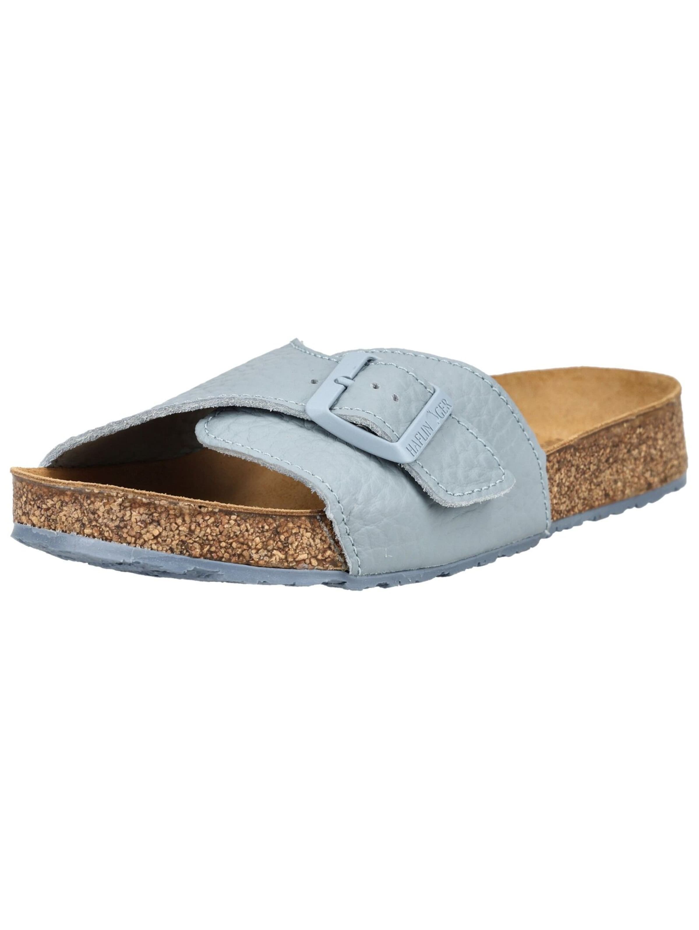 HAFLINGER Pantolette in Blau: Vorderseite