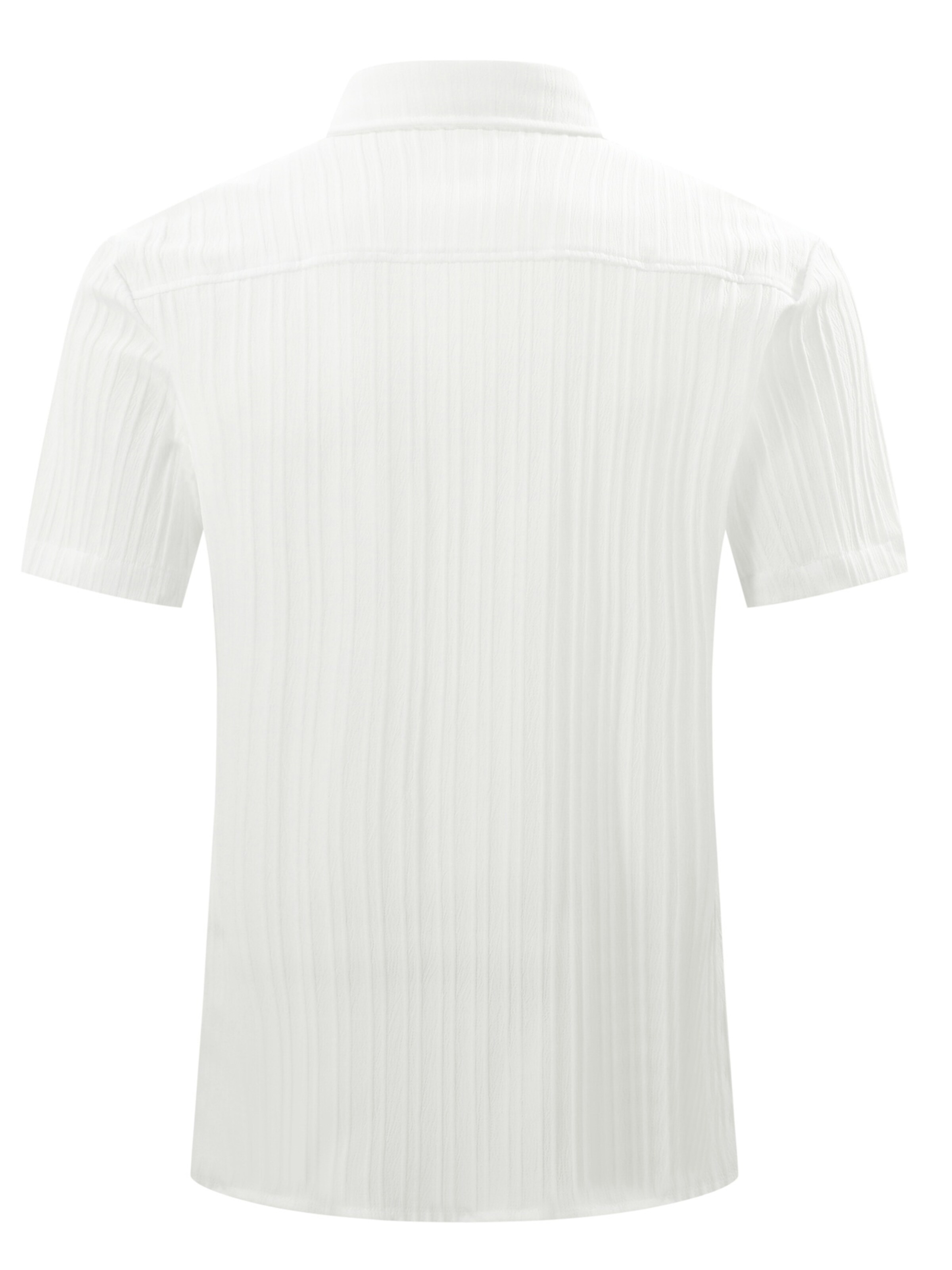 ALLTHEMEN Comfort fit Button Up Shirt in White