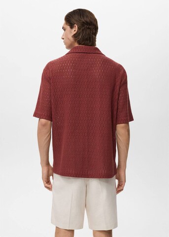 MANGO MAN Regular Fit Hemd 'Ditella' in Rot