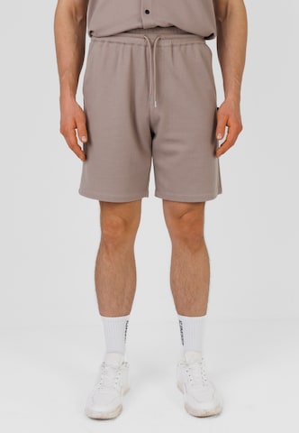 Pantaloncini da surf di Kleinigkeit in beige: frontale