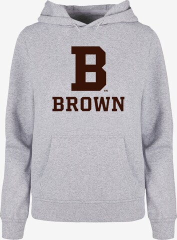 Merchcode Sweatshirt 'Brown University' in Grijs: voorkant