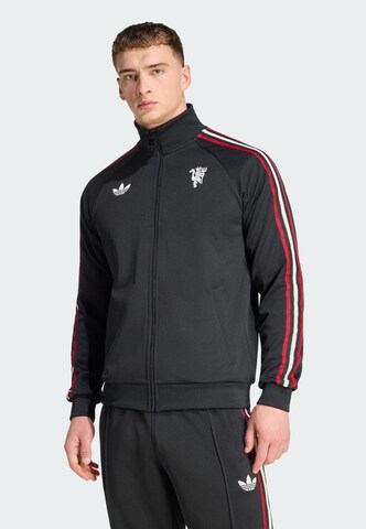 Giacca di felpa sportiva 'Manchester United Originals' di ADIDAS PERFORMANCE in nero: frontale