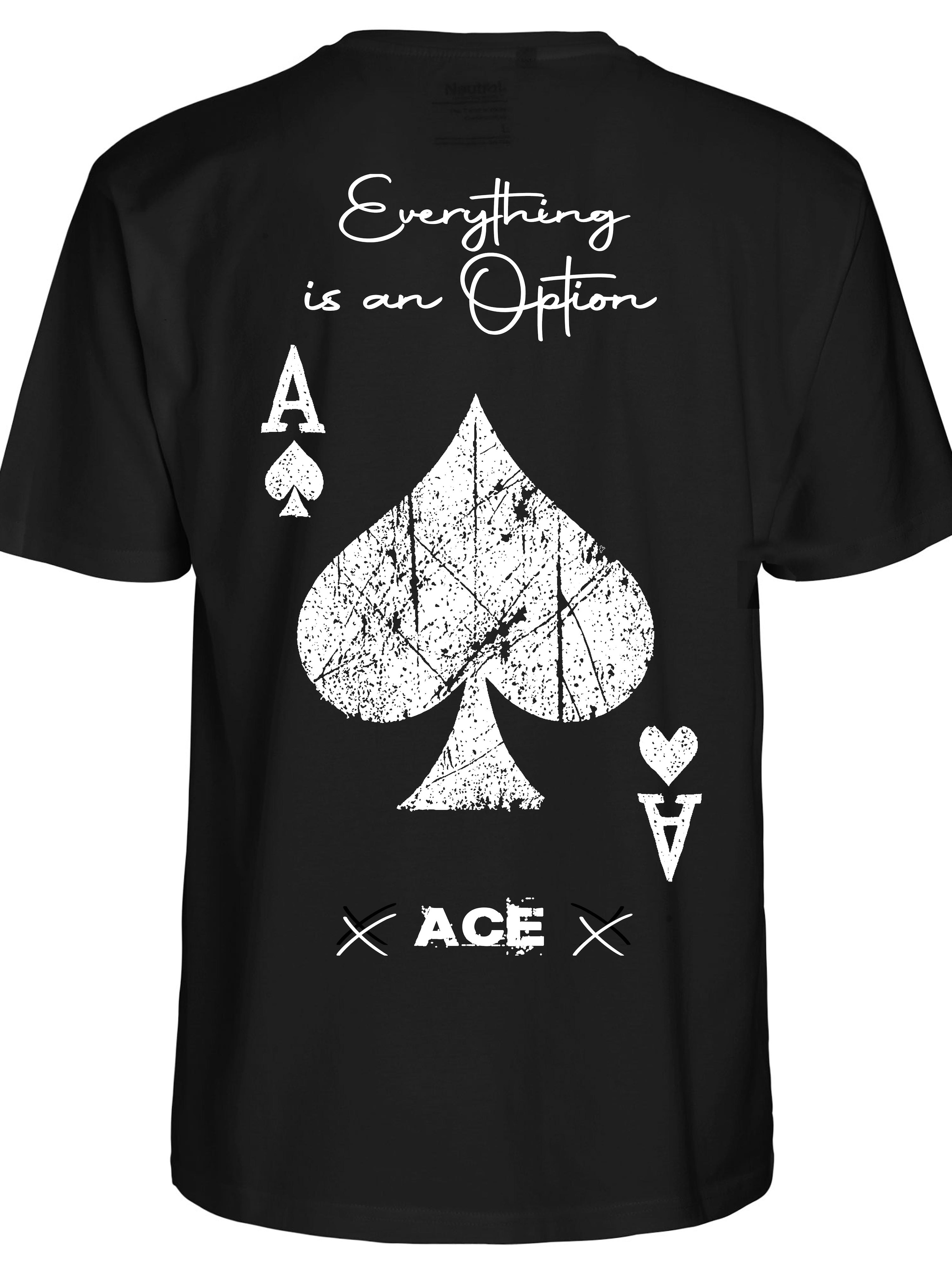 RMK Shirt 'Poker ACE'‌‌‌‌ in Schwarz: Vorderseite