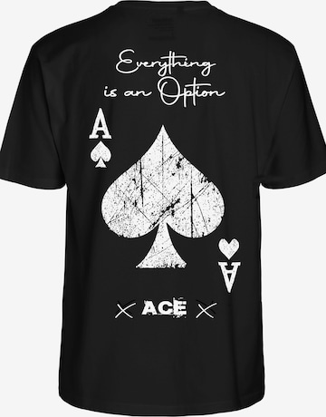 RMK Shirt 'Poker ACE' in Schwarz: Vorderseite