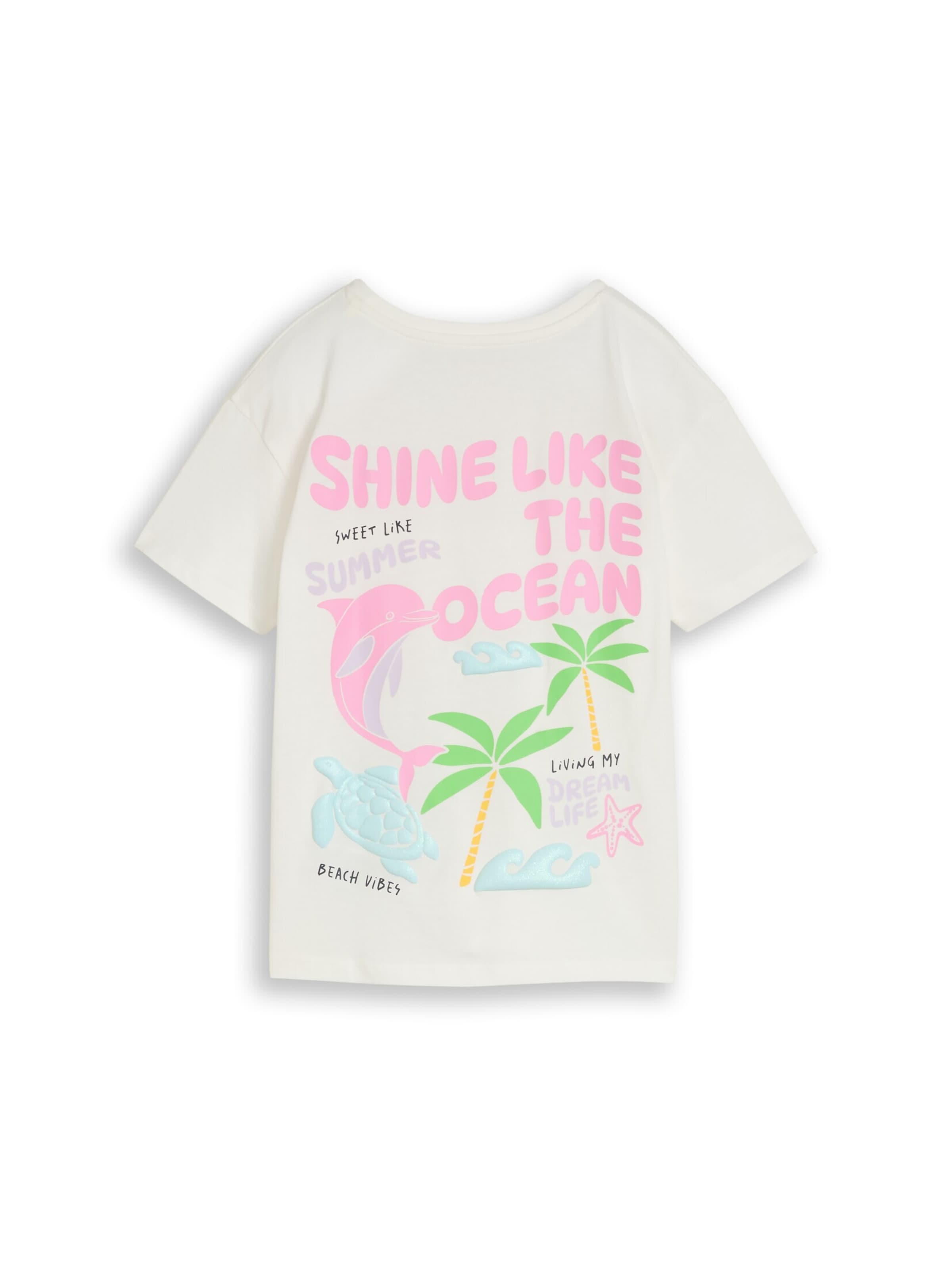 TOM TAILOR T-Shirt in Weiß