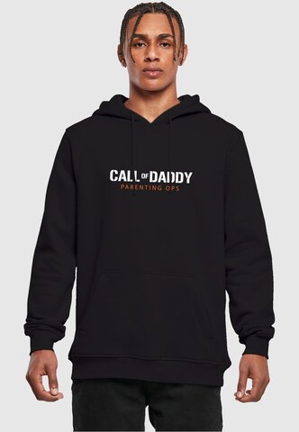 Merchcode Sweatshirt 'Fathers Day - Call of Daddy' in Black: front