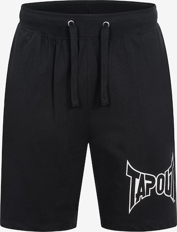 Regular Pantaloni de la Tapout pe negru: față
