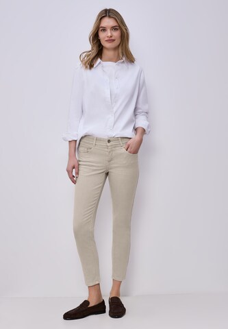 STREET ONE Slim fit Jeans in Beige: front