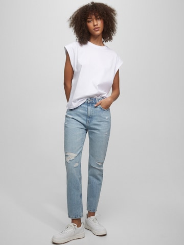 Pull&Bear Regular Jeans in Blue: front