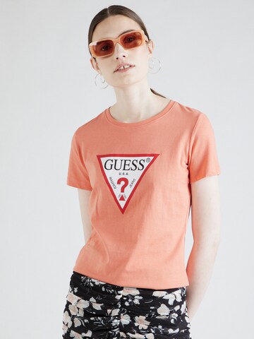 GUESS - Camiseta en naranja