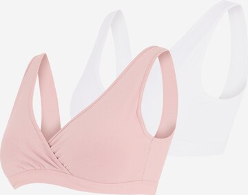 Bustier Soutien-gorge Lindex Maternity en rose : devant