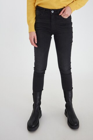 ICHI Skinny Jeans 'IHTWIGGY LULU' in Zwart: voorkant