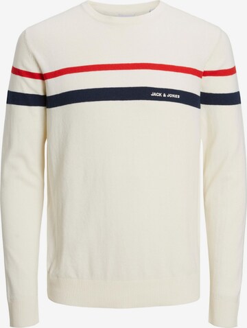 JACK & JONES Trui 'Emil' in Beige: voorkant