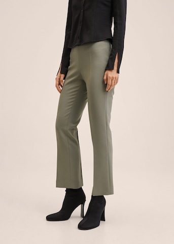 MANGO Boot cut Pants 'Atenas' in Green: front