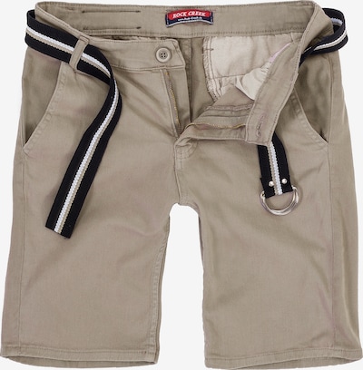 Rock Creek Shorts in dunkelbeige / schwarz / weiß, Produktansicht