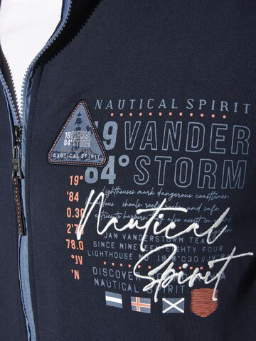Jan Vanderstorm Sweat jacket 'Lindsen' in Blue